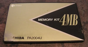 TOSHIBA PCMCIA 4MB PA2004U MEMORY KIT - Vintage - Afbeelding 1 van 2