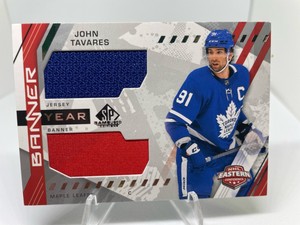 21/22 SP Game Used Hockey Banner Year Dual Patch John Tavares #BYA-JT