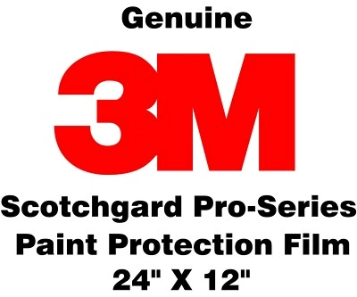 Genuine 3M Scotchgard Pro Series Paint Protection Film Clear Bulk Roll 24" x 12" - Image 1 of 3
