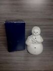 Partylite Mrs Snow Tealight Candle Holder Christmas Holiday Snowman Decor P0564