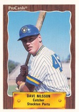 1990 ProCards #2186 Dave Nilsson Stockton Ports
