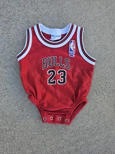 Vintage Newborn Champion Chicago Bulls Michael Jordan Jersey Size 3-6 Months - Picture 1 of 7
