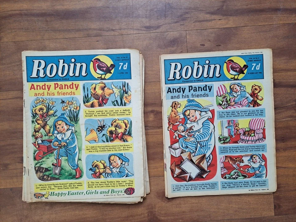 Robin Comic 1954 - 1968 Back Issues UK Andy Pandy Eagle Girl Swift - Image 1 of 1