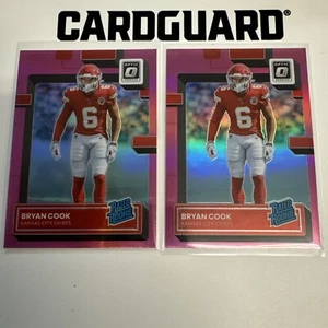2022 Panini Donruss Optic - Rated Rookie Pink Prizm #272 Bryan Cook (RC) 2 Cards - Bild 1 von 4