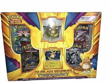 POKEMON TCG Alolan Raichu Figure Collection Factory Sealed Set Swirly Holo Card!