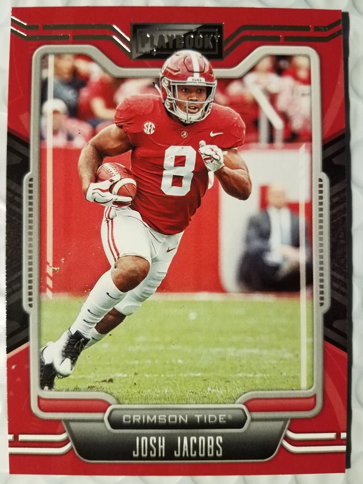 JOSH JACOBS ALABAMA CRIMSON TIDE 2022 CHRONICLES PLAYBOOK DRAFT PICKS CARD #22 - Image 1 of 1