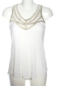 ATMOSPHERE Top de punto Mujeres Talla EU 36 blanco-color oro elegante - Imagen 1 de 5