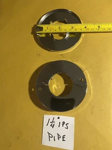 2 Pc 1-1/4”IPs (1-1/4” pipe) METAL SPLIT OPEN ESCUTCHEON COVER PLATE NOS - Picture 1 of 1