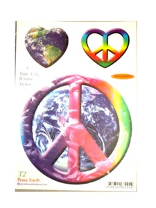 BUTW   48 pc Chakra static cling budha/peace stickers translucent 3479C abe - Picture 1 of 10