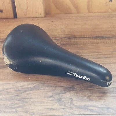 Sillín Selle Italia Turbo 1991 cuero negro Italia  Foto 1 de 4