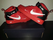 Nike Air Force 1 07 Lv8 Utility Red/White/Black.. Größe 42,5