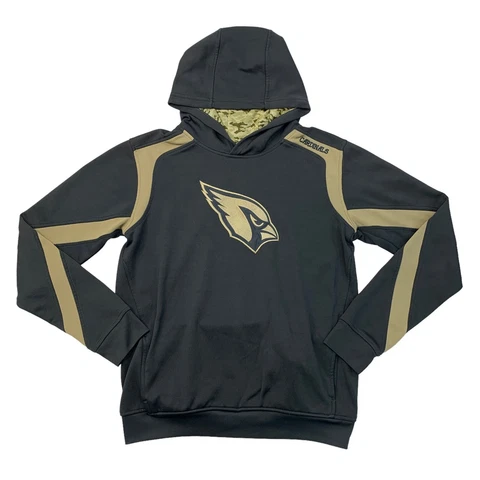 Arizona Cardinals Hoodie Boys Youth XL Extra Large Gray NFL Team Apparel Sweater Cover