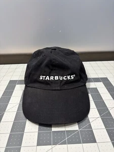 Starbucks Hat Official Barista Uniform Black Embroidered Logo Adjustable Cosplay - Picture 1 of 11