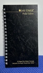 DayTimer 2024 Wirebound Pocket Size, 2 Page-per-Week January 2024-December 202 - Picture 1 of 2