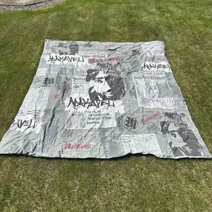 90s Tupac Makaveli Comforter (King) 81 x 79” OOP HipHop Rap RARE VTG - Picture 1 of 9