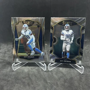 (2) 2020 Panini Select Football #186 JEFF OKUDAH Lions PREMIER LEVEL RC Lo T - Picture 1 of 2