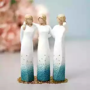 3sister by My Side Classic Sculpture Sculpted Hand Painted Figure - Picture 1 of 13