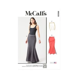 McCalls modello taglio M8558 - gonna - che sottolinea la figura - corta o lunga - Foto 1 di 7