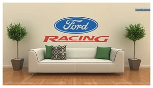 FORD RACING LARGE WALL DECAL VINYL ART 22" TALL 57" Long - Picture 1 of 3