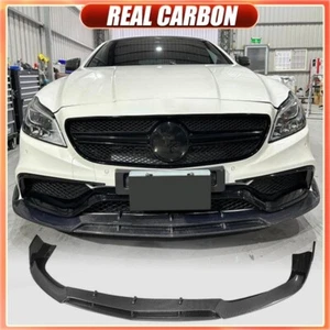 Alerón labial parachoques delantero CARBONO REAL apto para Mercedes Benz W218 CLS63 15-17  - Imagen 1 de 16
