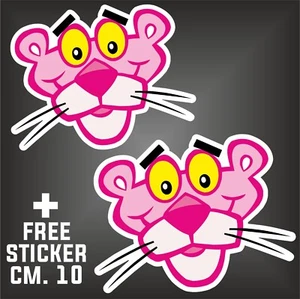 AUFKLEBER PINK PANTHER Der rosarote Panther decal + 1 FREE STICKER cm. 10 - Bild 1 von 1