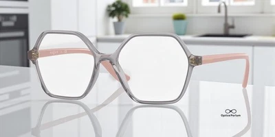 VOGUE VO5363 2903 Lente de demostración gris transparente irregular 53 mm Anteojos para mujer Foto 1 de 2