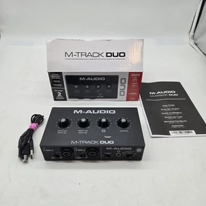 M-Audio M-Track Duo 2-Channel USB Interface + USB Cable Great Shape - Bild 1 von 11