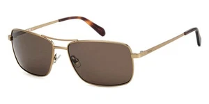 Fossil FOS 3161/G/S Sunglasses Male Antique Gold 59mm New 100% Authentic - Picture 1 of 3