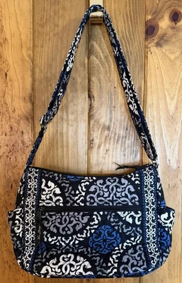 Bolso de Hombro Vera Bradley Grande Canterbury Cobalto Nuevo de Lote Antiguo Foto 1 de 4