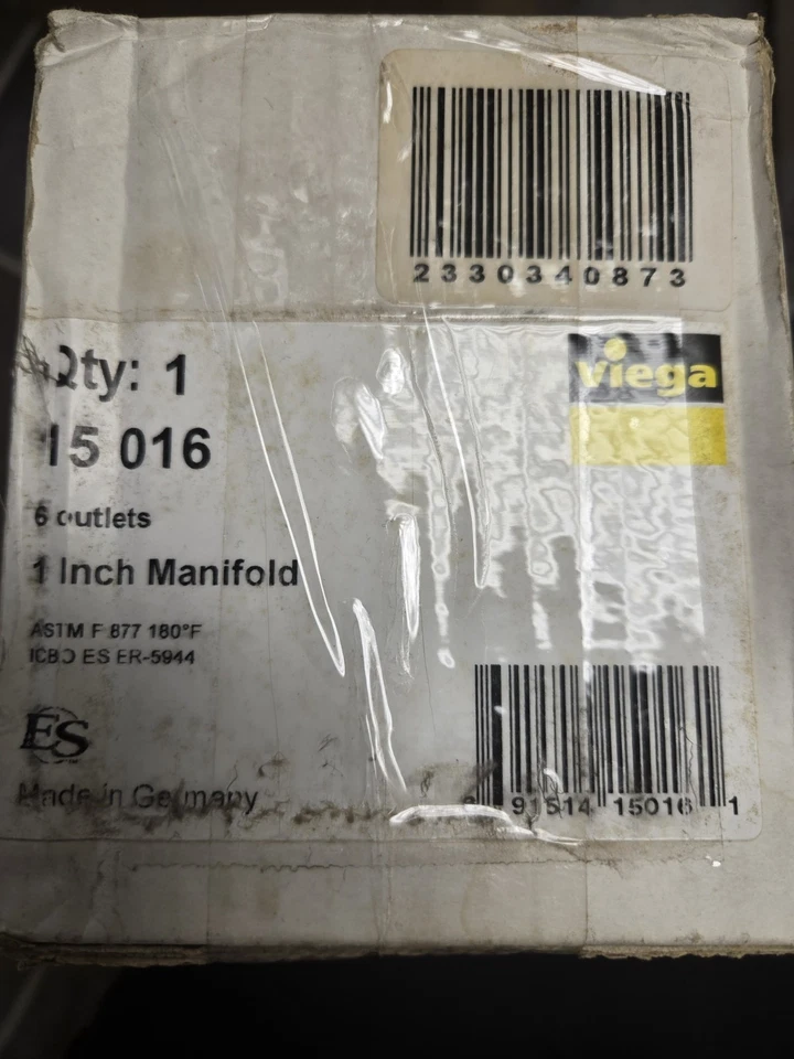 Viega 15016 6 Outlet 1 Inch Manifold - Image 1 of 1