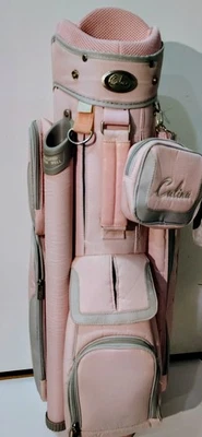 Nuevo sin etiquetas Bolso de carrito de golf Calina Jewel para damas rosa claro/gris claro 6 vías... Foto 1 de 4