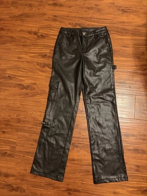 Pantalones negros Hot Kiss 100 % poliuretano para mujer talla 5 Foto 1 de 4