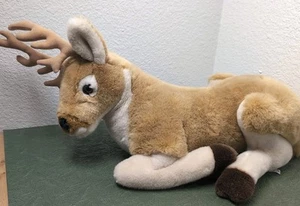 Rare Vintage 1995 Mary Meyer Large 20” Buck Deer Antler Realistic Plush Stuffed - Picture 1 of 11