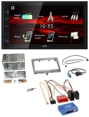 JVC USB Bluetooth Lenkrad DAB 2DIN Autoradio für Porsche Boxster 2004-2009 - Bild 1 von 4