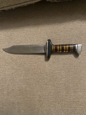 WWII Trench Art Bowie w/Lucite Handle And Stealth - Image 1 of 4