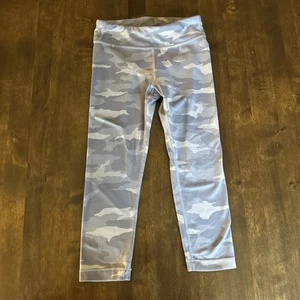 Athleta Girl Chit Chat Tight Legging Pant Purple Camo S/7 Dance School Athletic - Picture 1 of 5