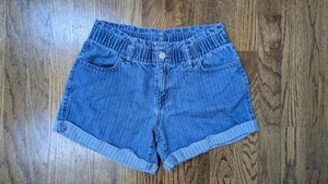 Cat & Jack Girls Paper Bag Blue Denim Shorts Size XL/14 - Picture 1 of 4