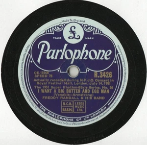 FREDDY RANDALL AND HIS BAND - GRAEME BELL & HIS AUSTRALIAN JAZZ BAND 78 - EX CON - Imagen 1 de 3