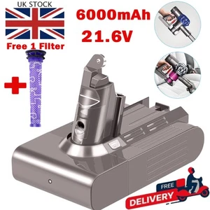 6000mAh Replace Battery For Dyson V6 Animal DC58 DC59 DC61 DC62 SV03 SV05 SV06 - Picture 1 of 21