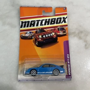 Matchbox Sports Cars (2009) Blue Porsche 911 GT3 Die-Cast Toy Car 14/100 READ - Picture 1 of 10
