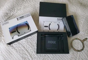 The Ridge Herren Geldbörse mit Geldklammer Burnt Titanium Brandneu & Versiegelt - Bild 1 von 4