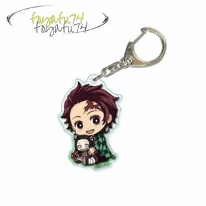 Demon Slayer Schlüsselanhänger Deko Anhänger Cartoon Anime Tanjiro Acryl Keychain - Bild 1 von 1