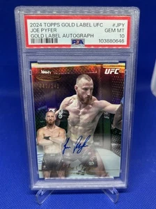 2024 Topps Gold Label UFC Joe Pyfer Auto /249 PSA 10 1st Year Auto POP 1 - Picture 1 of 2