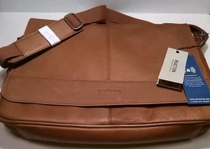 Sac PC en cuir et sangle Kenneth Cole Reaction neuf avec étiquette lire description - Photo 1/14