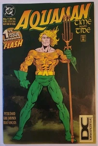 Aquaman Time and Tide #1 (DC Comics, 1993) DC Universe Logo Variant - Picture 1 of 2