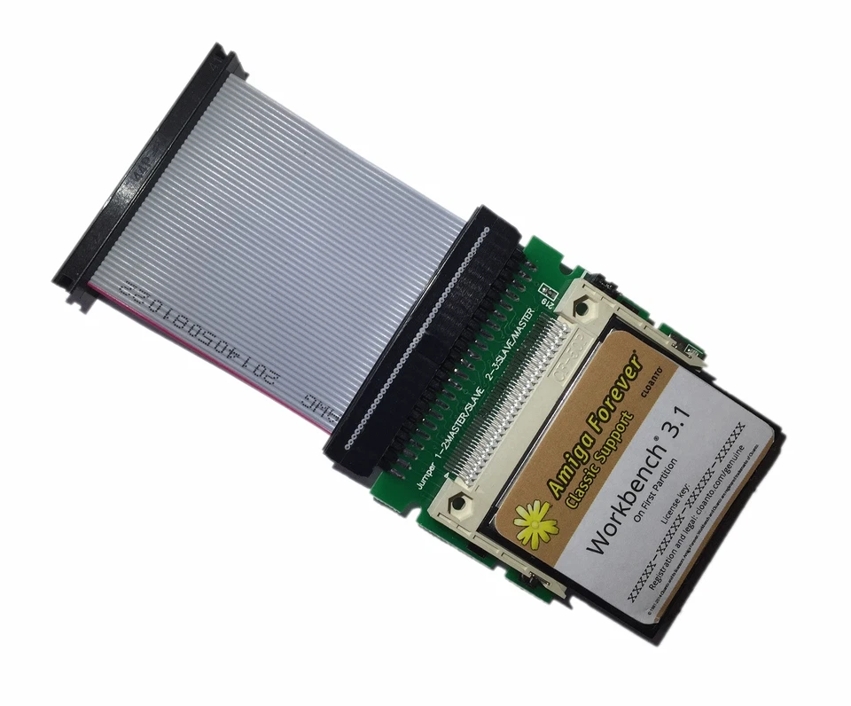 Workbench System 3.1 on 4gb CF Card Adapter Amiga 600 1200 Hard Drive #588