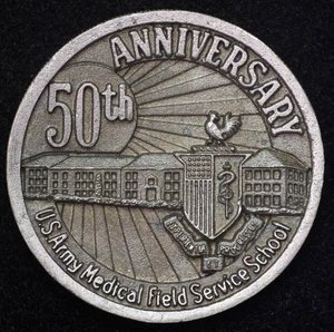 1920 - 1970 San Antonio, Texas Fort Sam Houston 50th Anniversary Medal Pewter - Picture 1 of 2
