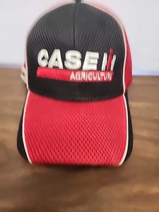 Gorra Case IH Agriculture negra roja espalda ajustable 100 % poliéster  - Imagen 1 de 4