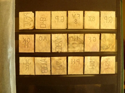 German Empire, 1900-1920 w/authentic, various perfin cancellations, see 2 scans. - Image 1 of 2