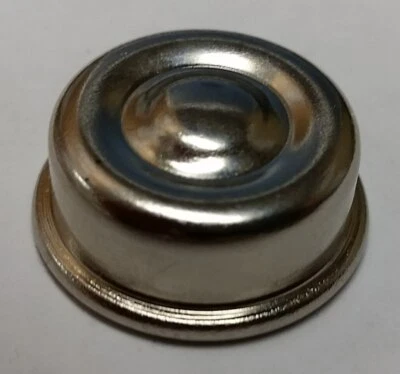 Tapa de extremo de rueda de coche a pedales eje 7/16 (niquelado) Foto 1 de 2